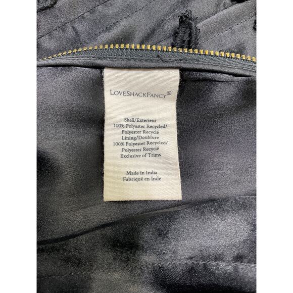 Loveshackfancy 'Mori' Black Polyester Bustier Size 0 - Picture 4 of 4